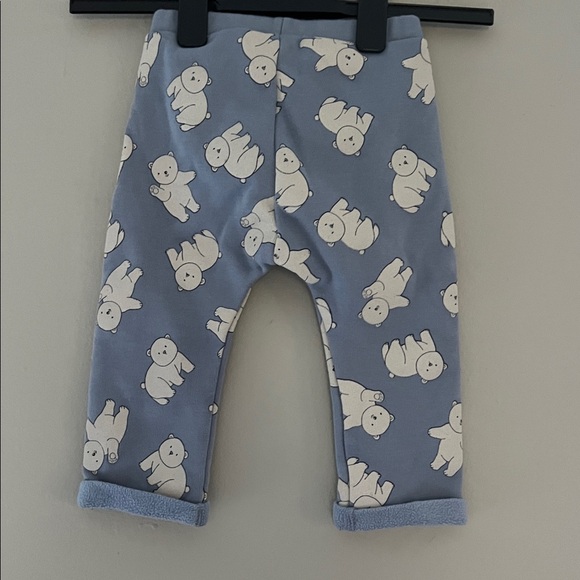 H&M Light Blue Polar Bear Sweatshirt and Pants Set 18M - Picture 5 of 7